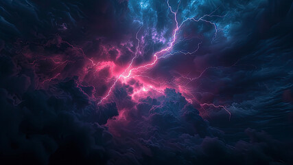 lightning in the night, stormy lightnig in the dark, lightning background, storm in the dark
