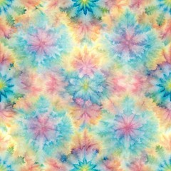 pastel tie dye in seamless pattern