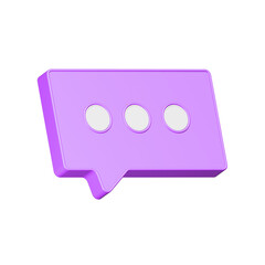 3D Realistic chat or online message