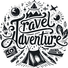 Travel  Adventure Vector Illustration 