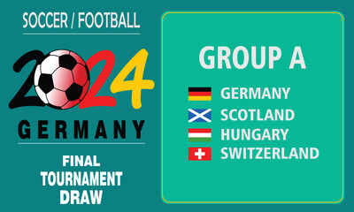 teams participating in the championship 2024, flags of teams participating in the football championship 2024 group a, flags of countries participating in the 2024 football championship