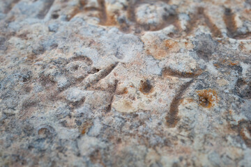 Inscription in rock