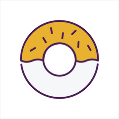 Donut vector icon