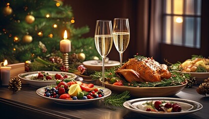 christmas, tree, decoration, holiday, ball, xmas, celebration, ornament, winter, gift, christmas tree, branch, green, season, pine, fir, year, new, december, gold, new year, red, box, toy, bauble