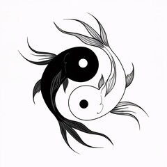 In this captivating image, two Betta fish engage in a harmonious duel, their movements embodying the perfect balance of yin and yang.