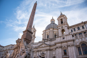 Piazza Navona is the most famous landmark in Rome, Rome, Italy