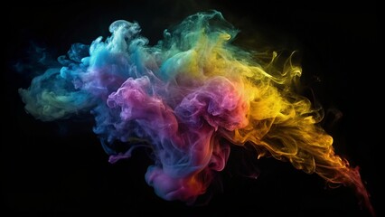 カラフルな煙の背景
