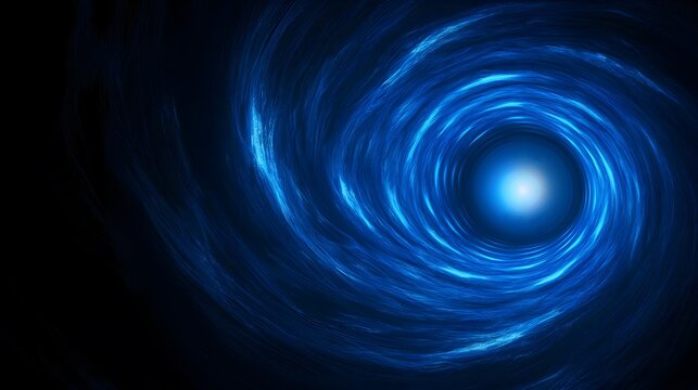 Blue light vortex in dark space