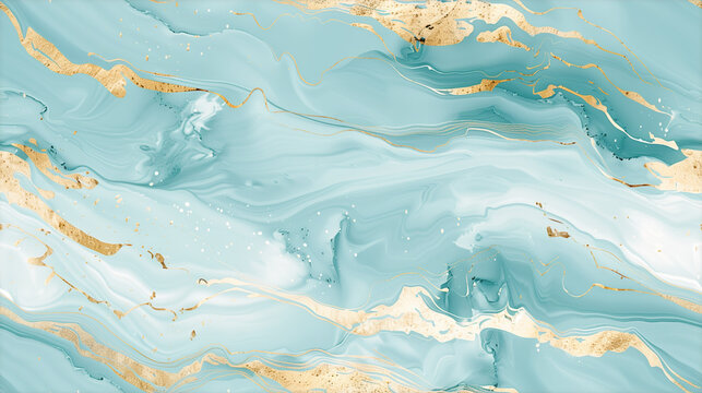 Marbre Bleu Clair et Dor&eacute;e