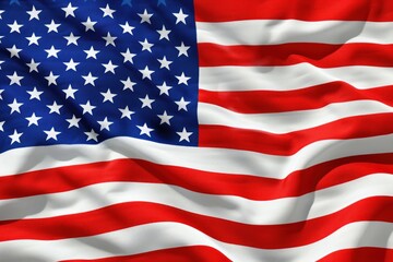 Colorful Big usa flag. Pride nation states. Generate Ai