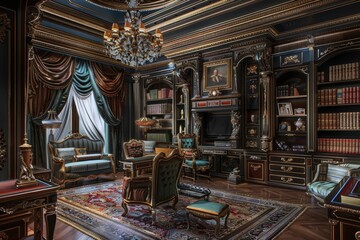 Obraz premium Classical Home Workspace