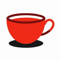 Tea with cup vector illustration 