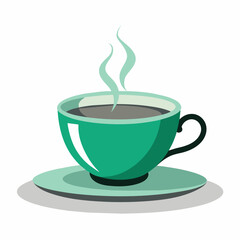 Tea with cup vector illustration 