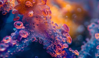 Abstract macro shapes guide cellular growth underwater