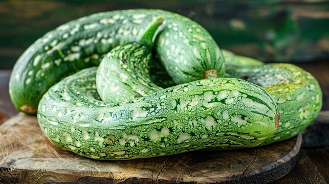 The serpent-like gourd is a well-liked ingredient in the food of southern and southeastern Asia.