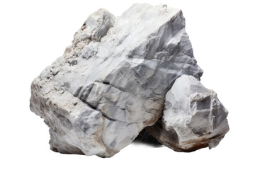 Obraz premium Majestic Granite Monolith on a White or Clear Surface PNG Transparent Background.