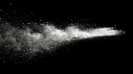Dust isolated on black background