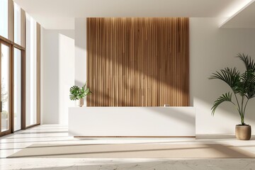 Fototapeta premium Luxury front desk lobby