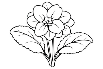 Flower arrangement line art vector design