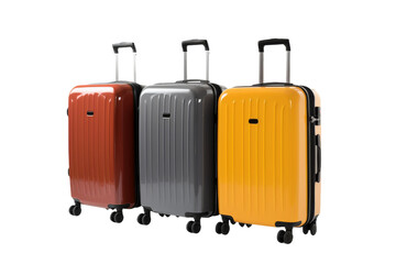 The Suitcase Symphony on a White or Clear Surface PNG Transparent Background.