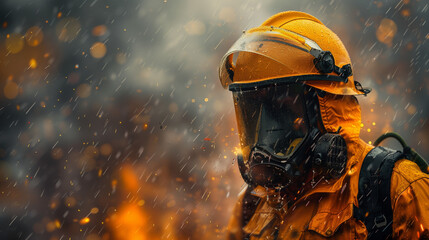 Obraz premium helmet on fire