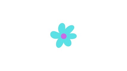 Spring flowers colorful vector set isolated in white background.