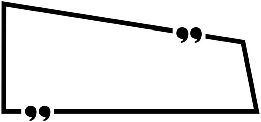 Quote box frame icon .Text blog information block icon .Quote info boxe quotation icon 