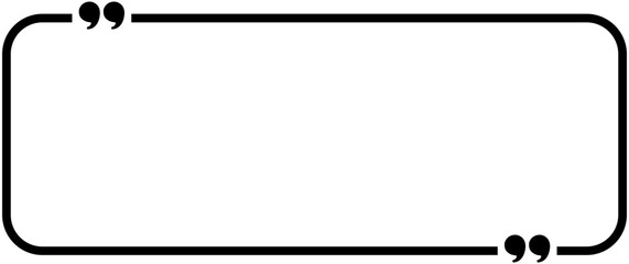 Quote box frame icon .Text blog information block icon .Quote info boxe quotation icon 