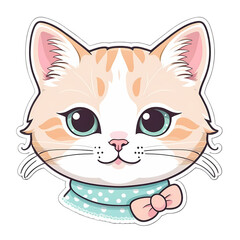 Obraz premium Cute kawaii cat