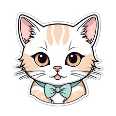 Obraz premium Cute kawaii cat