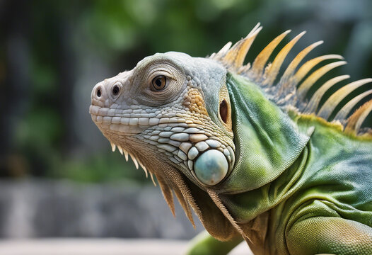 Fiji Banton Iguanas, isolated white background
