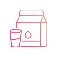 Milk vector icon