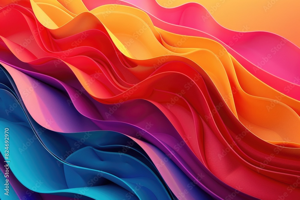 Poster close up of a variety of colored paper, suitable for various projects