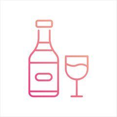 Champagne vector icon