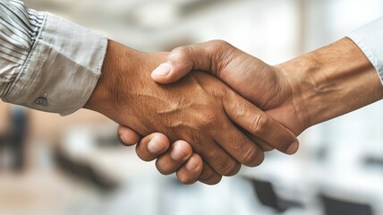 Close Up of Two People Shaking Hands
