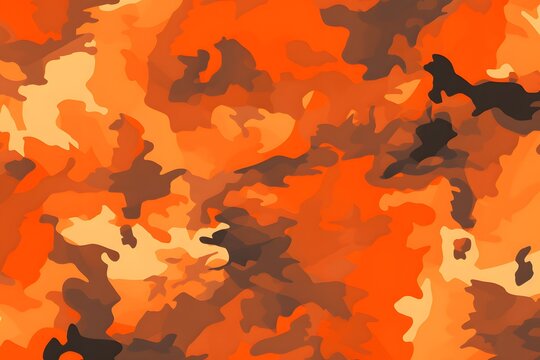 camo orange background