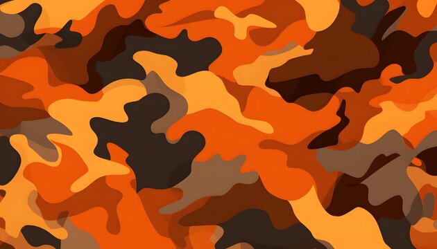 camo orange background