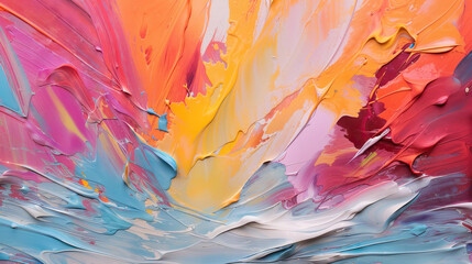 Oil Paint Abstract Background: Whirlwind Cascade Masterpiece