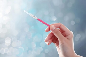 A person holding a pink toothbrush, suitable for dental care concepts
