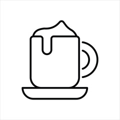 Cappuccino vector icon