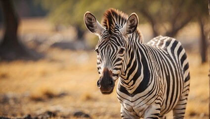 Fototapeta premium zebra close up