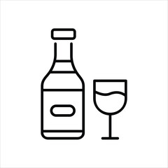 Champagne vector icon