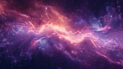 Purple and Blue Space Filled With Stars
