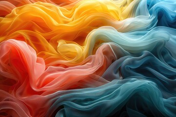 Obraz premium abstract color fabric floating background wallpaper design imagesabstract color fabric floating background wallpaper design images