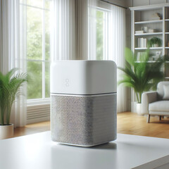 A photo of interior home air purifier. Generative AI