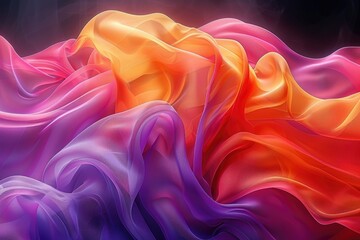 Obraz premium abstract color fabric floating background wallpaper design imagesabstract color fabric floating background wallpaper design images