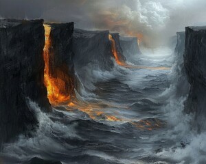 Colossal Tectonic Collision A Dramatic Depiction of Earth s Primal Forces in Motion