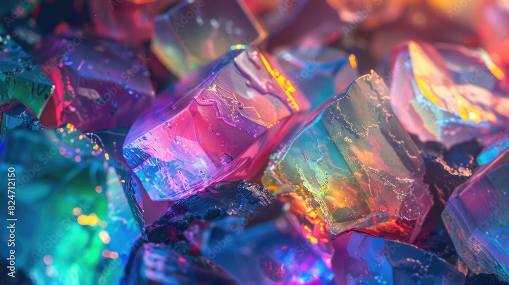 Poster close up shot of a bunch of ice cubes. perfect for summer drink concepts