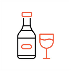 Champagne vector icon