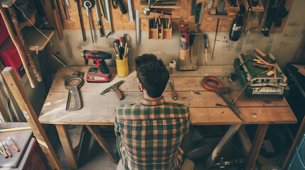 Carpenter's workshop Place of creativity woodworking for use